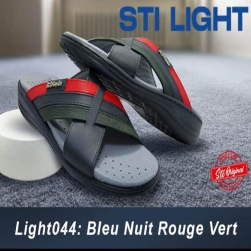 Sabot Orthopédique STI Homme Bleu Nuit Rouge Vert