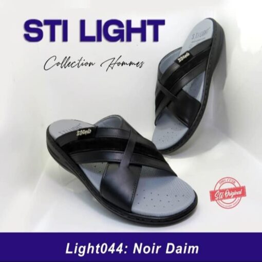 Sabot Orthopédique STI Homme Noir Daim