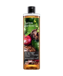 Avon Senses Spiced Pepper Pour Homme 3 en 1 Gel Douche Corps, Cheveux et Visage 500ml