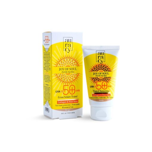 Auracy Ecran Solaire Haute Protection SPF50+ Teinté Beige