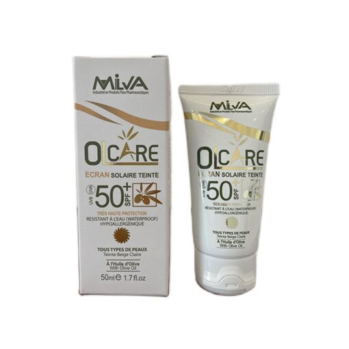 Milva Olcare Ecran Solaire Teinte Beige Claire SPF50+ 50ml