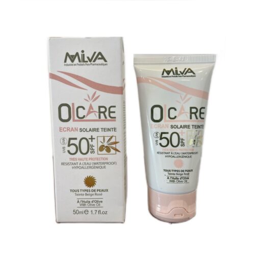 Milva Olcare Ecran Solaire Teinte Rose Claire SPF50+ 50ml