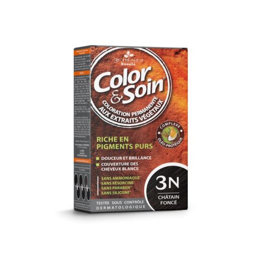 3 Chênes Color & Soin Coloration 3N Châtain Foncé