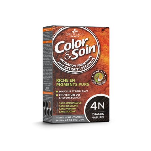 3 Chênes Color & Soin Coloration 4N Châtain Naturel