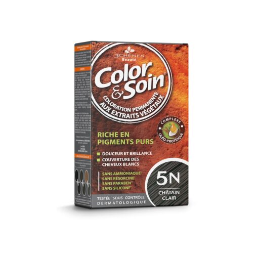 3 Chênes Color & Soin Coloration 5N Châtain Clair