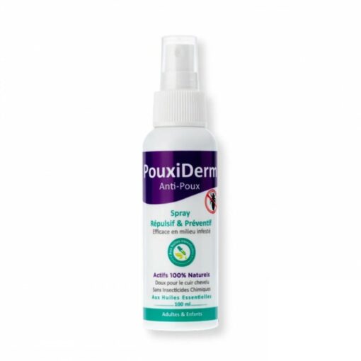 PouxiDerm Spray Anti-Poux Répulsif & Préventif 100ml