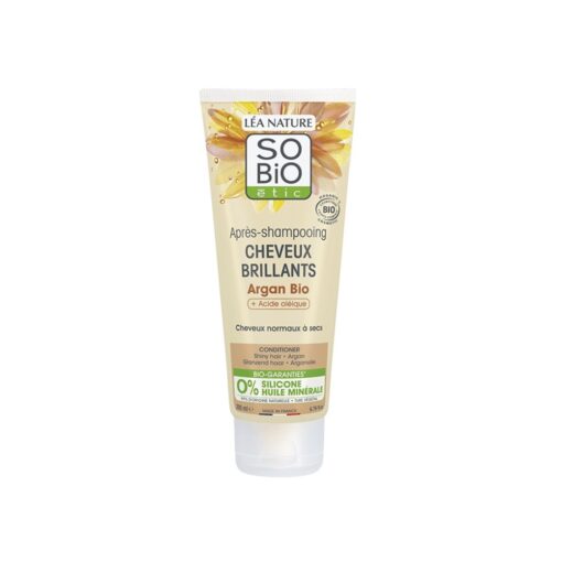 SoBio Après Shampooing Cheveux Brillants Argan 200ml