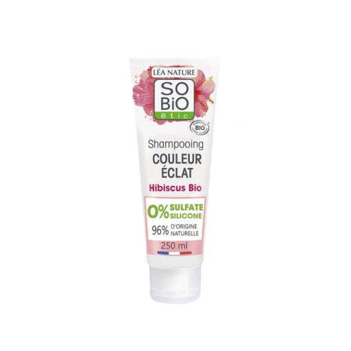 SoBio Shampooing Cheveux Couleur Eclat Hibiscus Bio 250ml