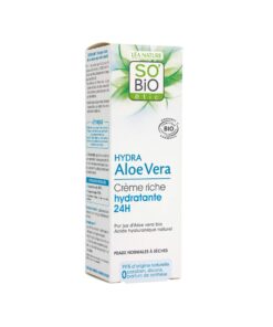 SoBio Hydra Aloe Vera Crème Riche Hydratante 24h 50ml