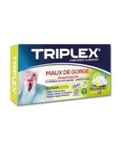 Triplex Maux de Gorge Citron 16 Comprimés à Sucer