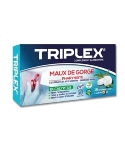 Triplex Maux de Gorge Eucalyptus 16 Comprimés à Sucer