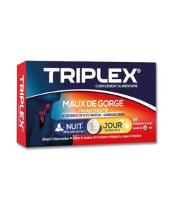 Triplex Maux de Gorge Jour et Nuit 16 Comprimés à Sucer