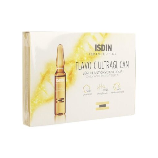 Isdin Flavo-C Ultraglican Sérum Antioxydant Jour 10 ampoules de 2ml