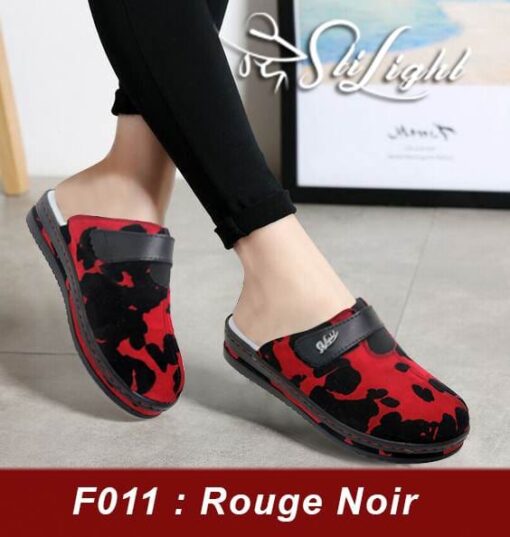 Sabot Orthopédique STI Femme Rouge Noir