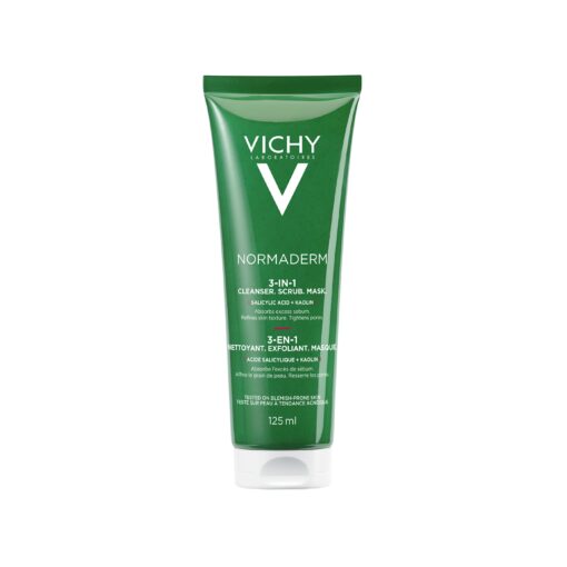 Vichy Normaderm 3en1 Exfoliant + Nettoyant + Masque 125ml