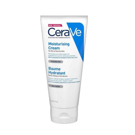 Le Cerave Baume Hydratant est un produit de soin de la peau, conditionné en flacon de 177 ml. Il est formulé pour hydrater et protéger la peau, en particulier les peaux sèches et sensibles, tout en restaurant la barrière cutanée.