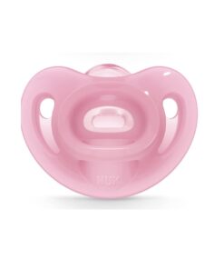 Nuk Sucette Sensitive avec Boite 0-6m Rose