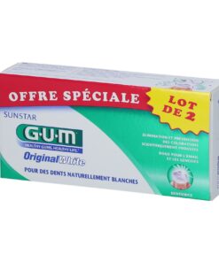 Gum Dentifrice Original White Lot de 2*75ml