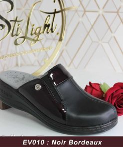 Sabot Orthopédique STI Femme Noir Bordeaux EV010