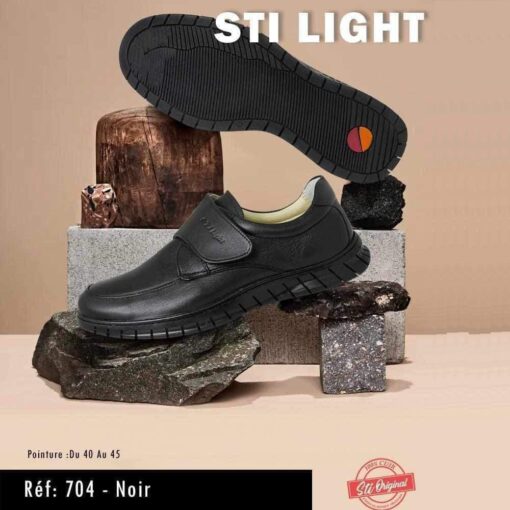 Chaussure Orthopédique STI Homme Noir