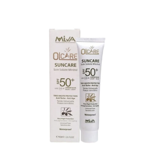 Milva Olcare Ecran Solaire Minéral Teinté Anti Tâche Anti Age SPF50+ 40ml