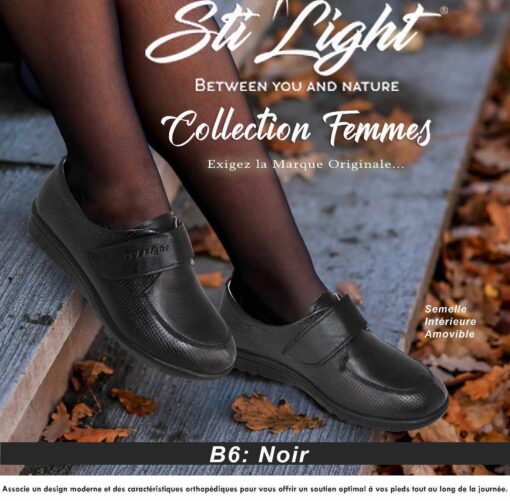 Chaussure Orthopédique STI Femme Noir