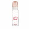 Canpol Babies Biberon Verre 3m+ Couleur Rose 120ml