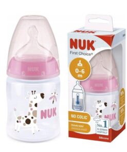 Nuk First Choice+ Biberon Temperature Control 0-6m Couleur Rose 150ml