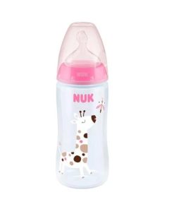 Nuk First Choice+ Biberon Temperature Control 0-6m Couleur Rose 300ml