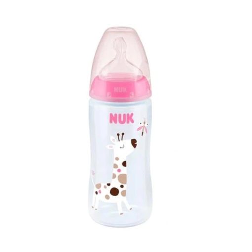 Nuk First Choice+ Biberon Temperature Control 0-6m Couleur Rose 300ml