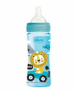 Chicco Biberon Well Being 2M+ Couleur Bleu 250ml