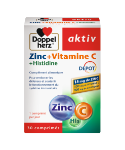 Aktiv Zinc + Histidine + Vitamine C 30 Comprimés