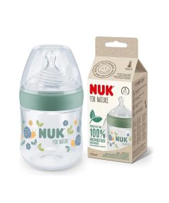 Nuk Biberon For Nature 0+m Vert 150ml