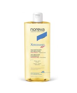 Noreva Xerodiane AP+ Huile Nettoyante Anti-Irritations 400ml est une huile lavante conçue pour nettoyer en douceur les peaux sensibles, sujettes aux irritations, tout en préservant l'hydratation et en apaisant les sensations de démangeaisons.