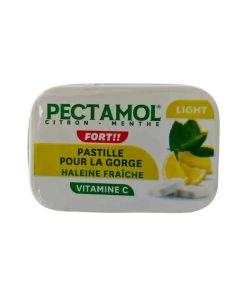 Pectamol Pastilles Light pour la Gorge Vitamine C Citron et Menthe 30g