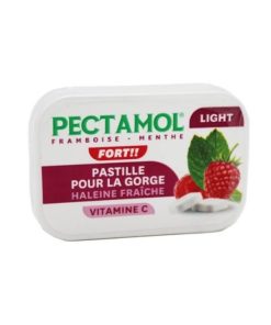 Pectamol Pastilles Light pour la Gorge Vitamine C Framboise et Menthe 30g