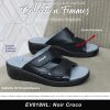 Sabot Orthopédique STI Femme Noir Croco