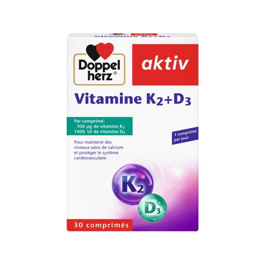 Aktiv Vitamine K2 + D3 30 Comprimés