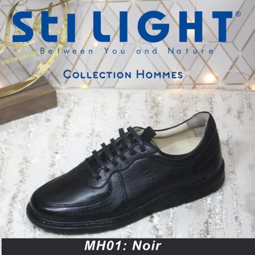 Chaussure Orthopédique STI Homme Noir MH01