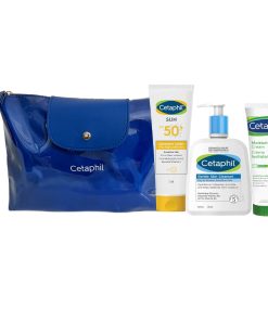 Cetaphil Coffret : Liposomale Lotion SPF50+ 50ml + Lotion Nettoyante Peaux Sèches 500ml + Crème Hydratante 50g