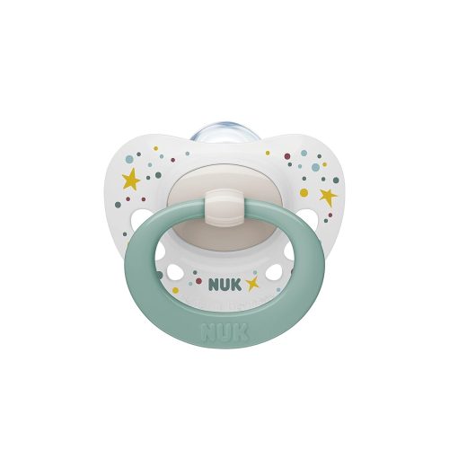 NUK Sucette Signature 0-6m Vert et Blanc