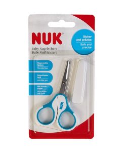 Nuk Ciseaux Bleu avec Etui Protecteur