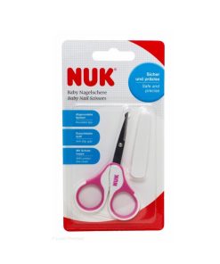 Nuk Ciseaux Rose avec Etui Protecteur