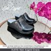 Sabot Orthopédique STI Femme Noir Argent Croco EV010