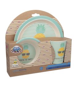 Canpol Babies Set en bambo 3 pièces So Cool Ananas 12m+