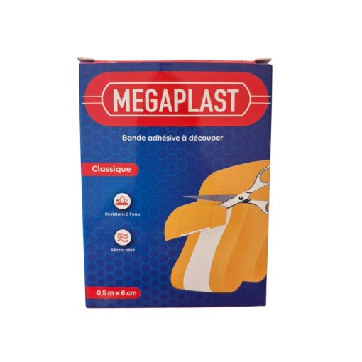 Magaplast Pansement Adhésive Résistant à l'Eau 0,5 mètre x 6cm