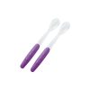 Nuk 2 Cuillères en Silicone Doux Couleur Violet 4m+