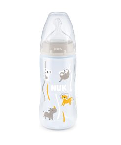 Nuk First Choice+ Biberon Temperature Control 0-6m Couleur Gris 300ml