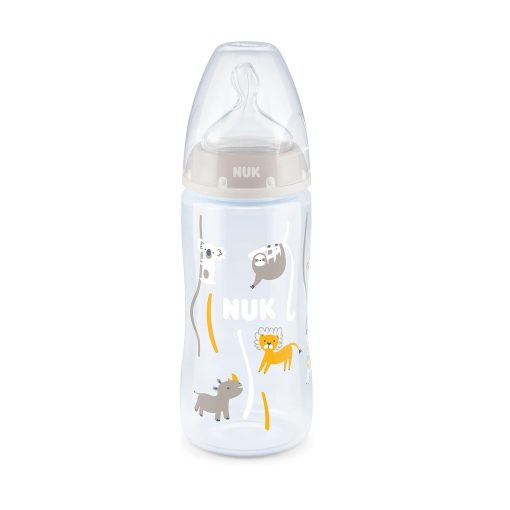 Nuk First Choice+ Biberon Temperature Control 0-6m Couleur Gris 300ml