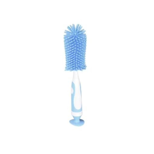 Bambini Brosse Biberon 2en1 Bleu Silicone